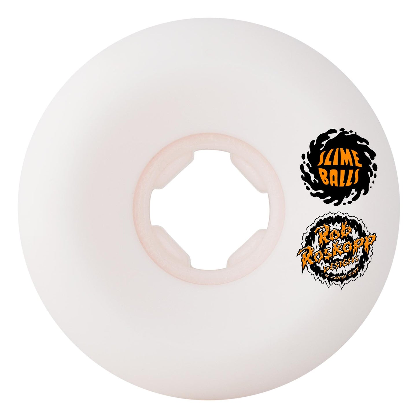 Slime Balls - 54mm Roskopp Face Two Reissue White Hardline 95a Wheels