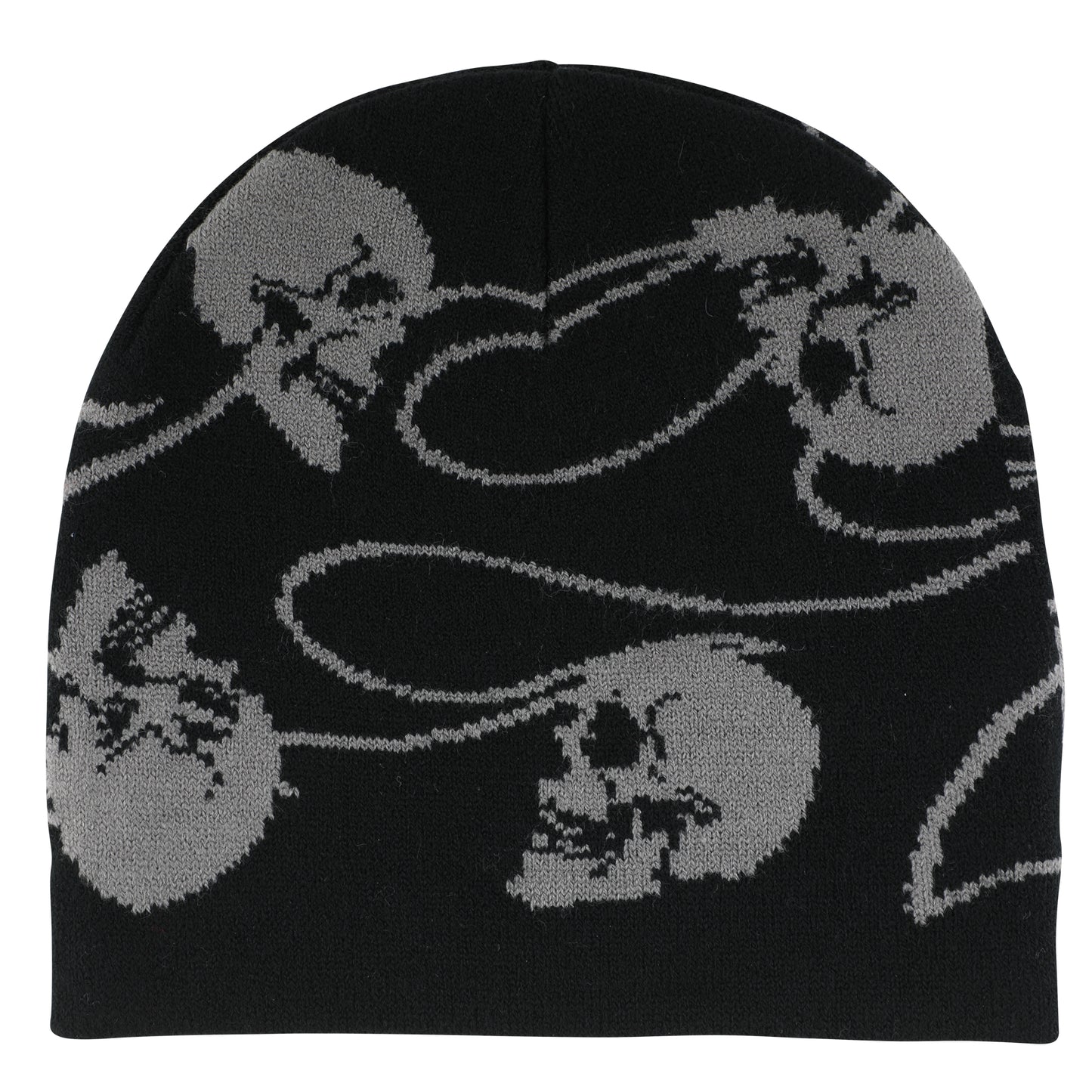 Creature - Spiral Skull Beanie Skull Cap Black