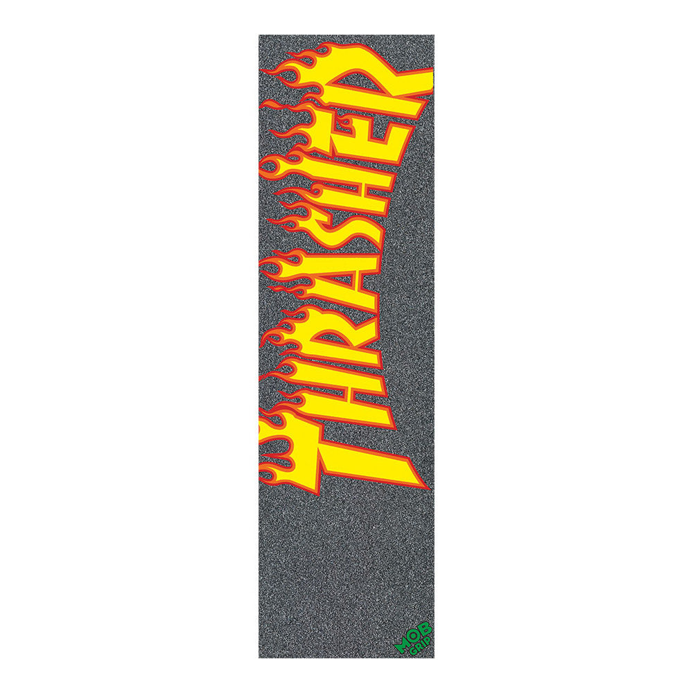 Mob - Thrasher Yellow and Orange Flame Graphic Grip Tape 9in x 33in