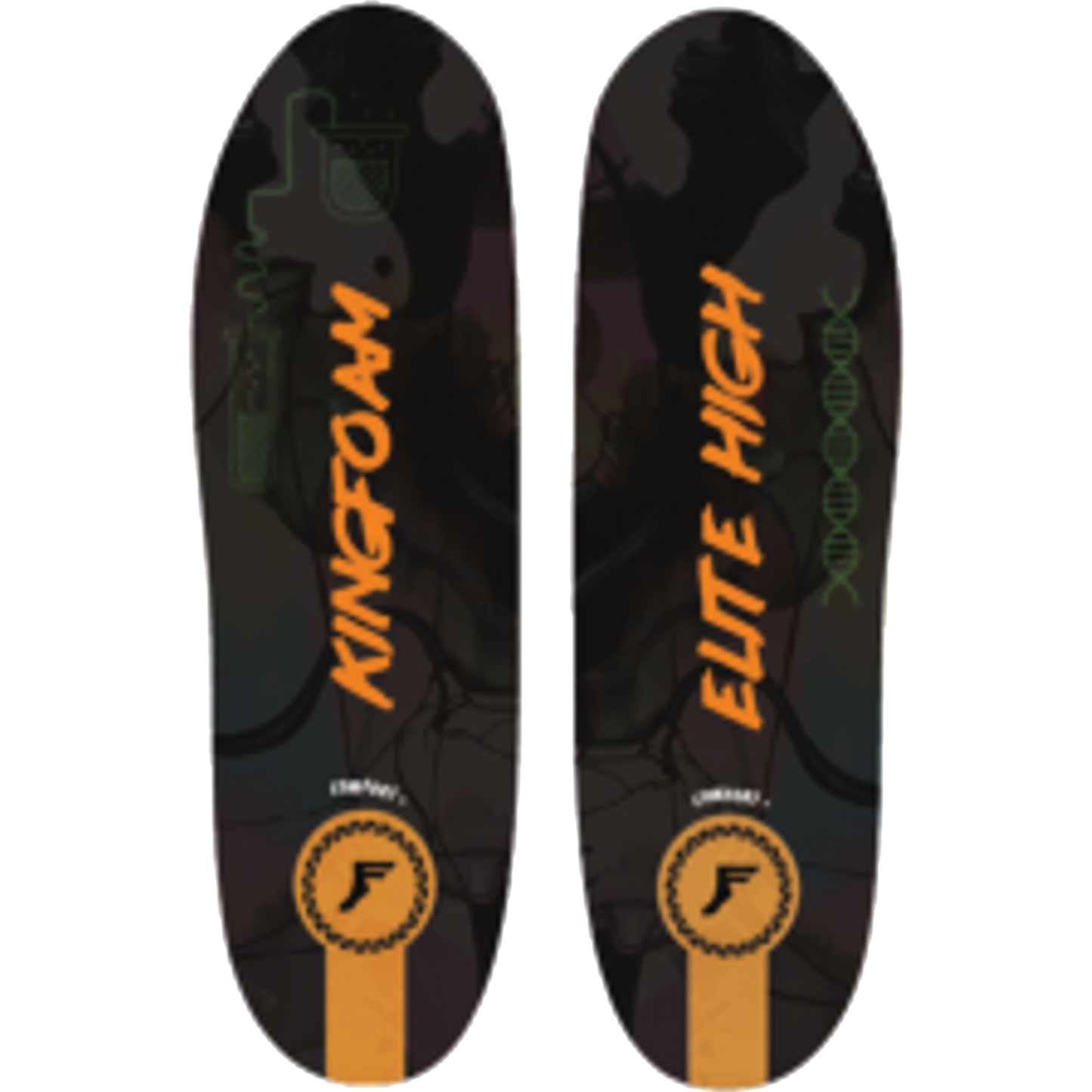 FP - Kingfoam Elite High Profile Black/Camo Insoles