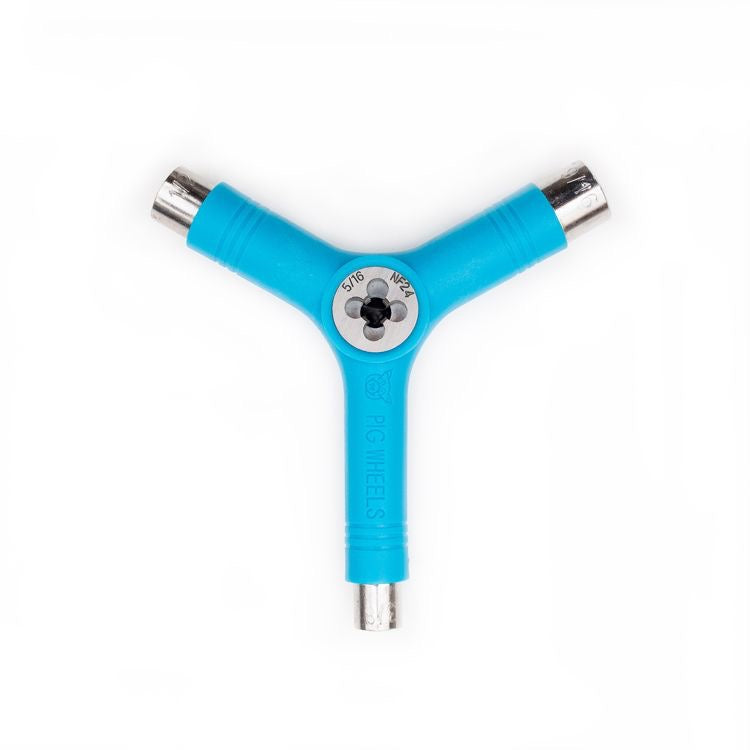 Pig Wheels - Tri-Socket Skate Tool w/Rethreader