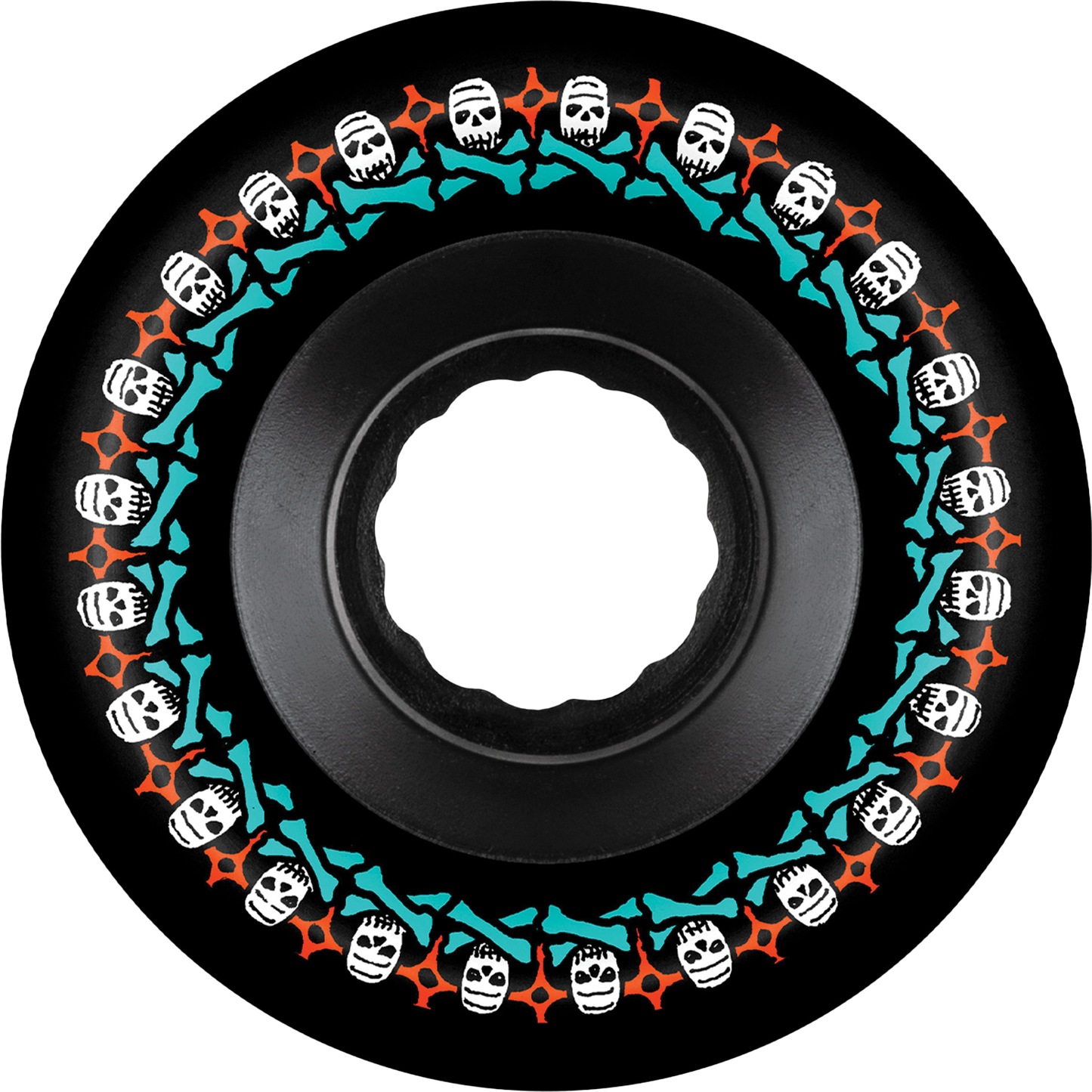 BONES - 56mm ATF Rough Rider Skulls Black 80A Wheels