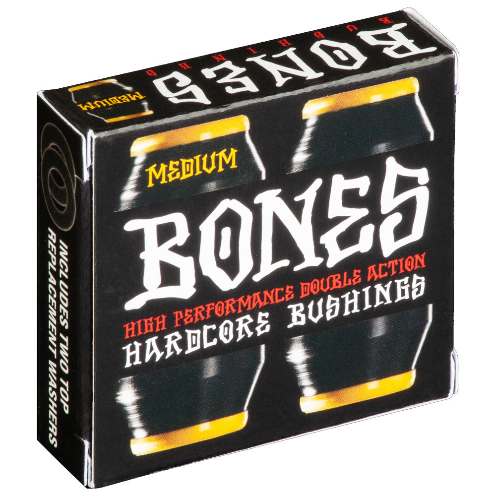 BONES - Hardcore Black/Yellow Medium 4PC Bushings
