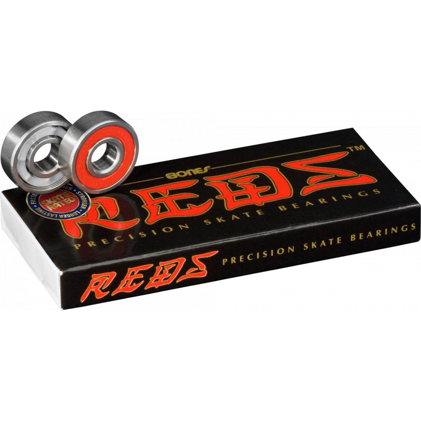 Bones Bearings - Reds Precision Skate Bearings 8 pack