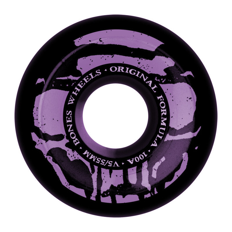 BONES - 55mm V5 OG Formula Mummy Skulls Black 100a Wheels