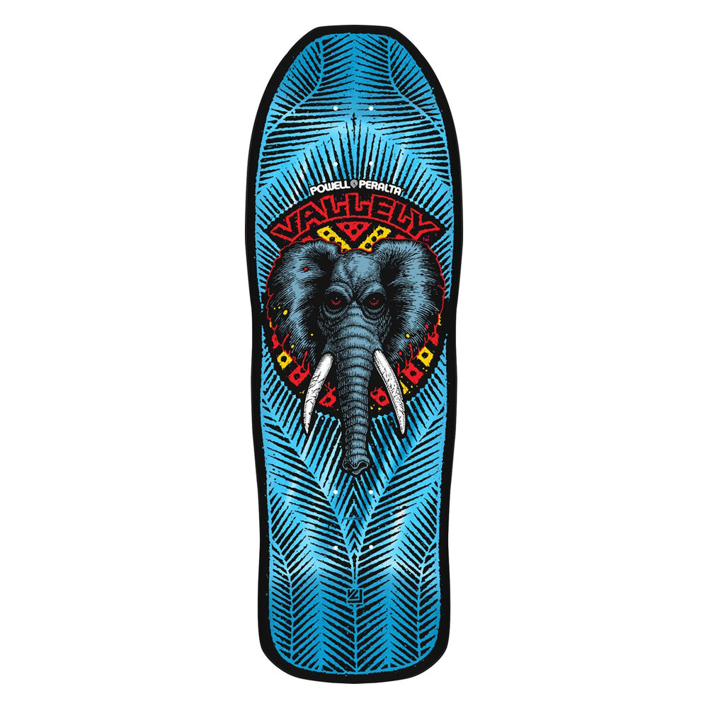 Powell Peralta - Mike Vallely Elephant Reissue Blue Foil Deck 9.85” x 30”