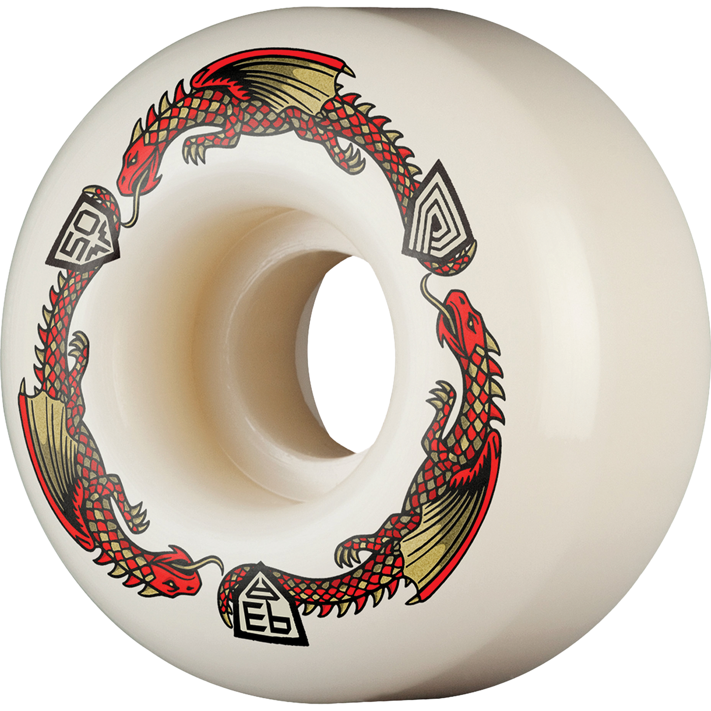 Powell Peralta - 50/30mm DF Red Dragon White 93a Wheels