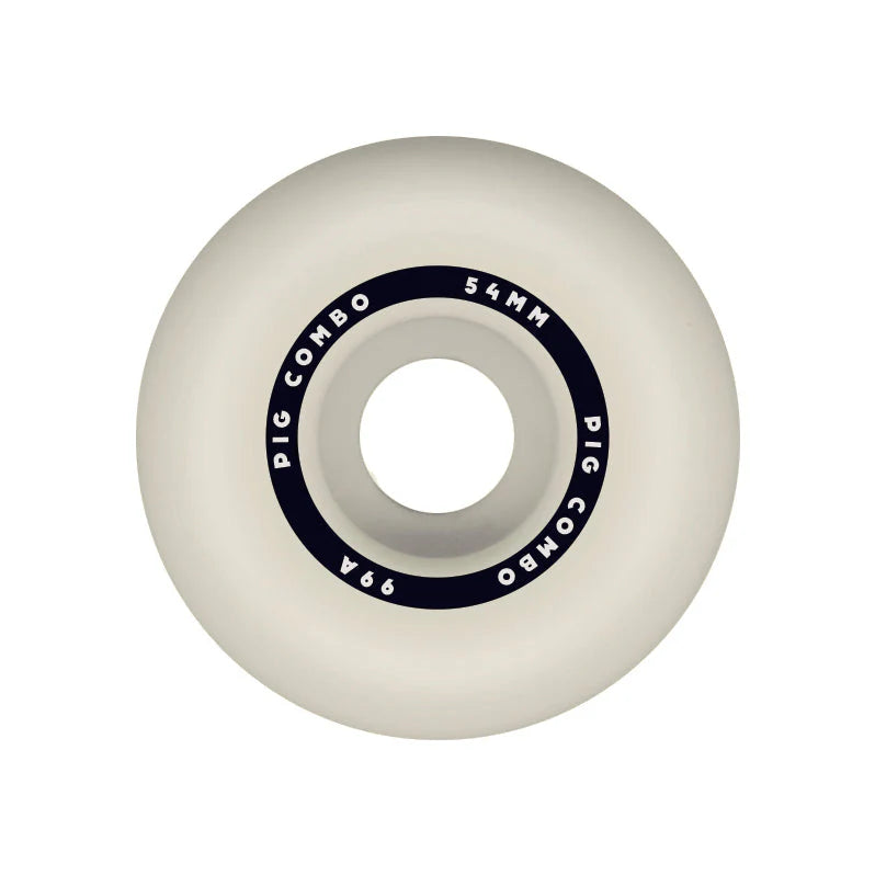 Pig Wheels - 54mm Combo White/Black 99a Wheels