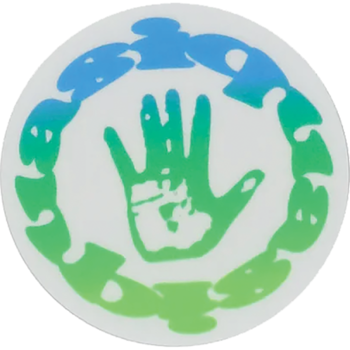 Quasi - Artifact Green/Blue Fade Sticker
