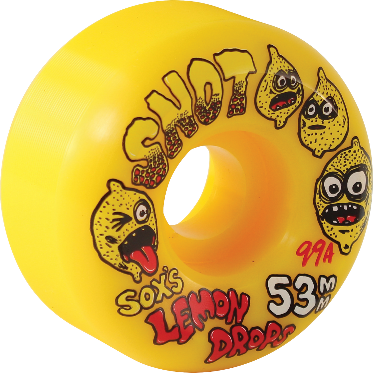 Snot - 53mm Sox Lemon Drips Conical Yellow 99a Wheels