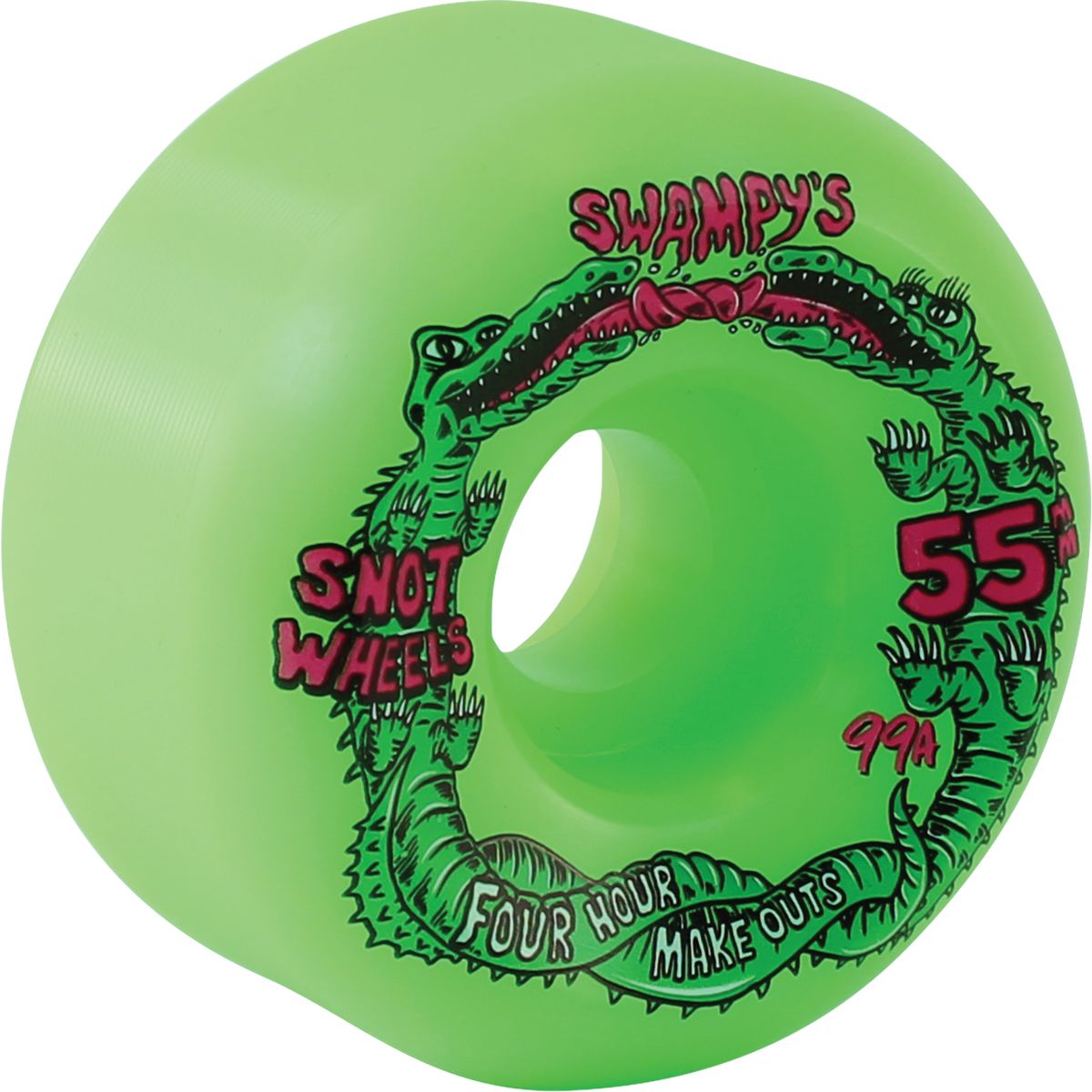 Snot - 55mm Swampy Four Hour Conical Green 99a Wheels