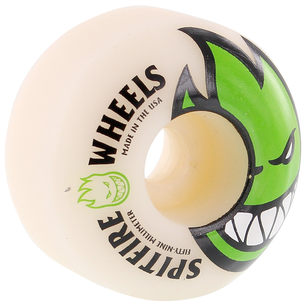 Spitfire - 59mm Bighead White/ Green 99a Wheels