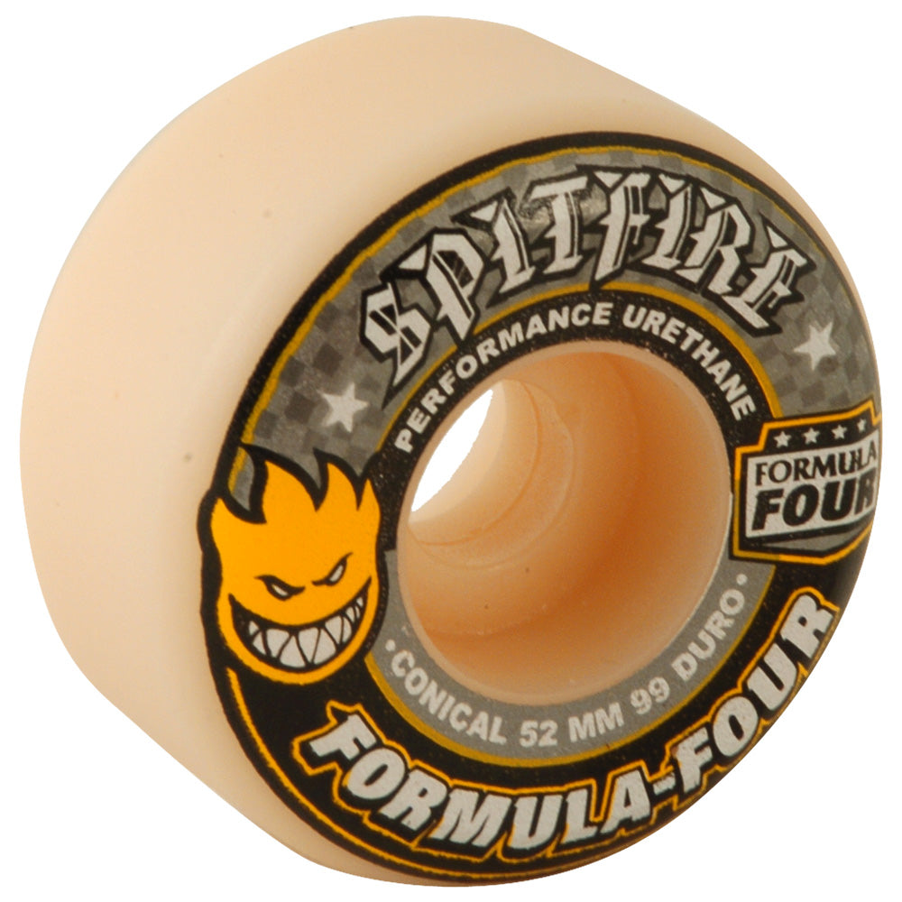 Spitfire - 52mm F4 Conical Full White/Yellow 99a Wheels