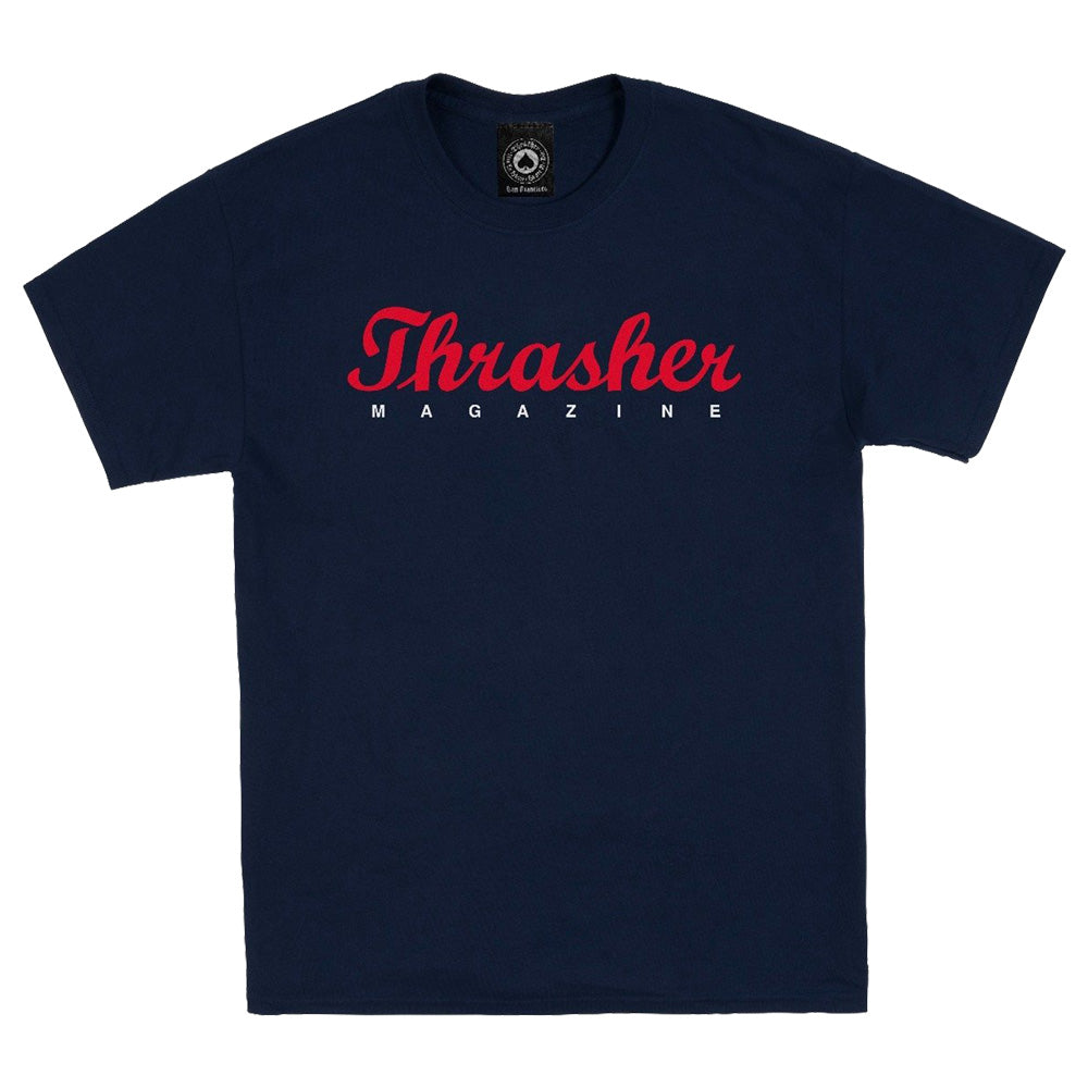 Thrasher - Script T-Shirt Navy