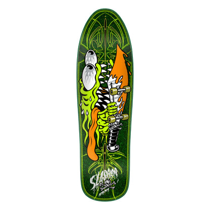 Santa Cruz - Meek Pinstripe Slasher Green Pro Deck 9.23" x 31.67"