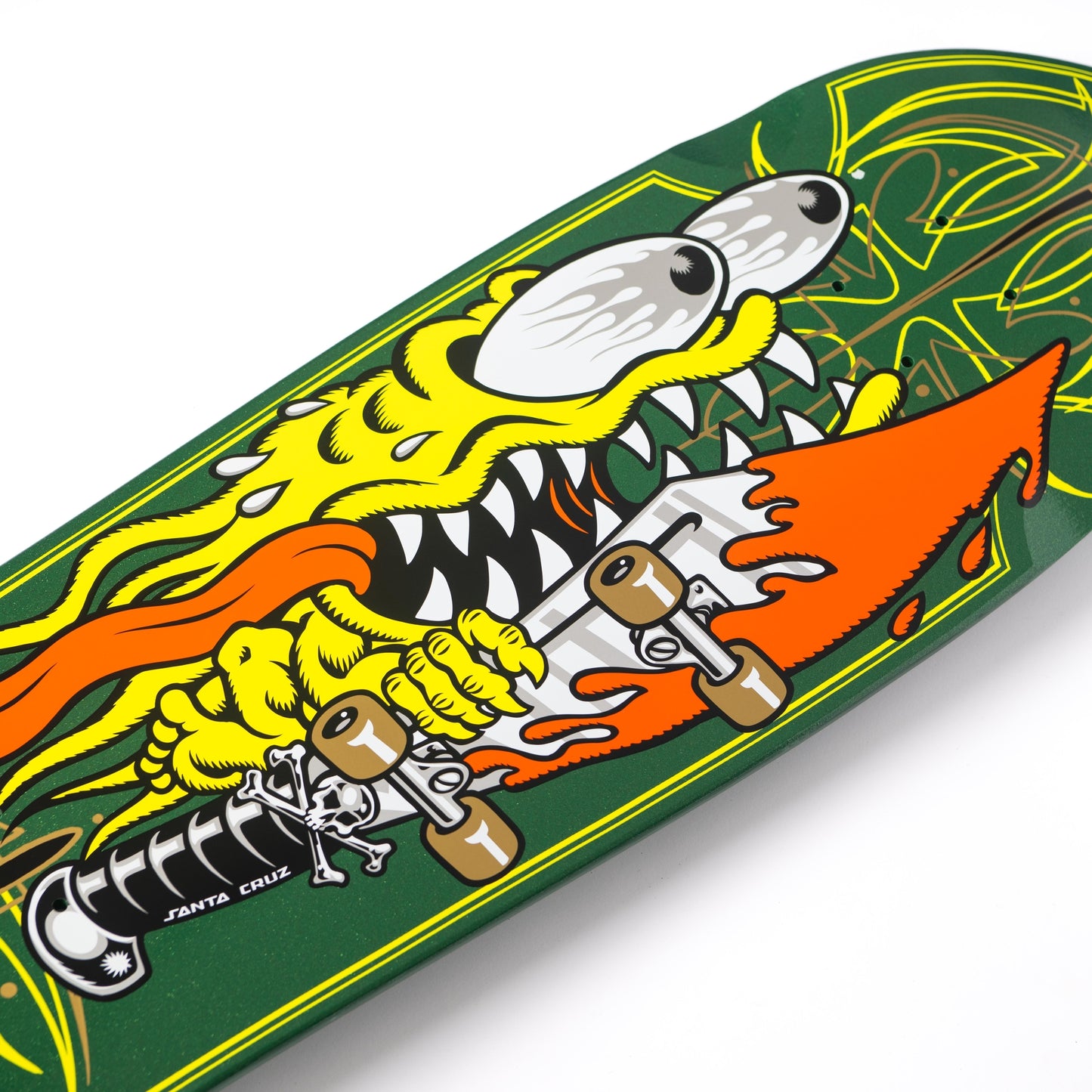 Santa Cruz - Meek Pinstripe Slasher Green Pro Deck 9.23" x 31.67"