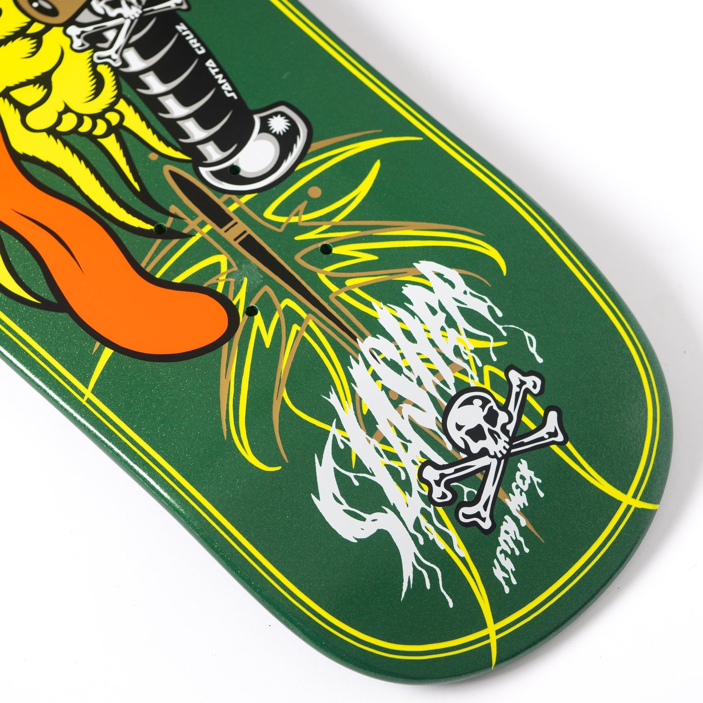 Santa Cruz - Meek Pinstripe Slasher Green Pro Deck 9.23" x 31.67"