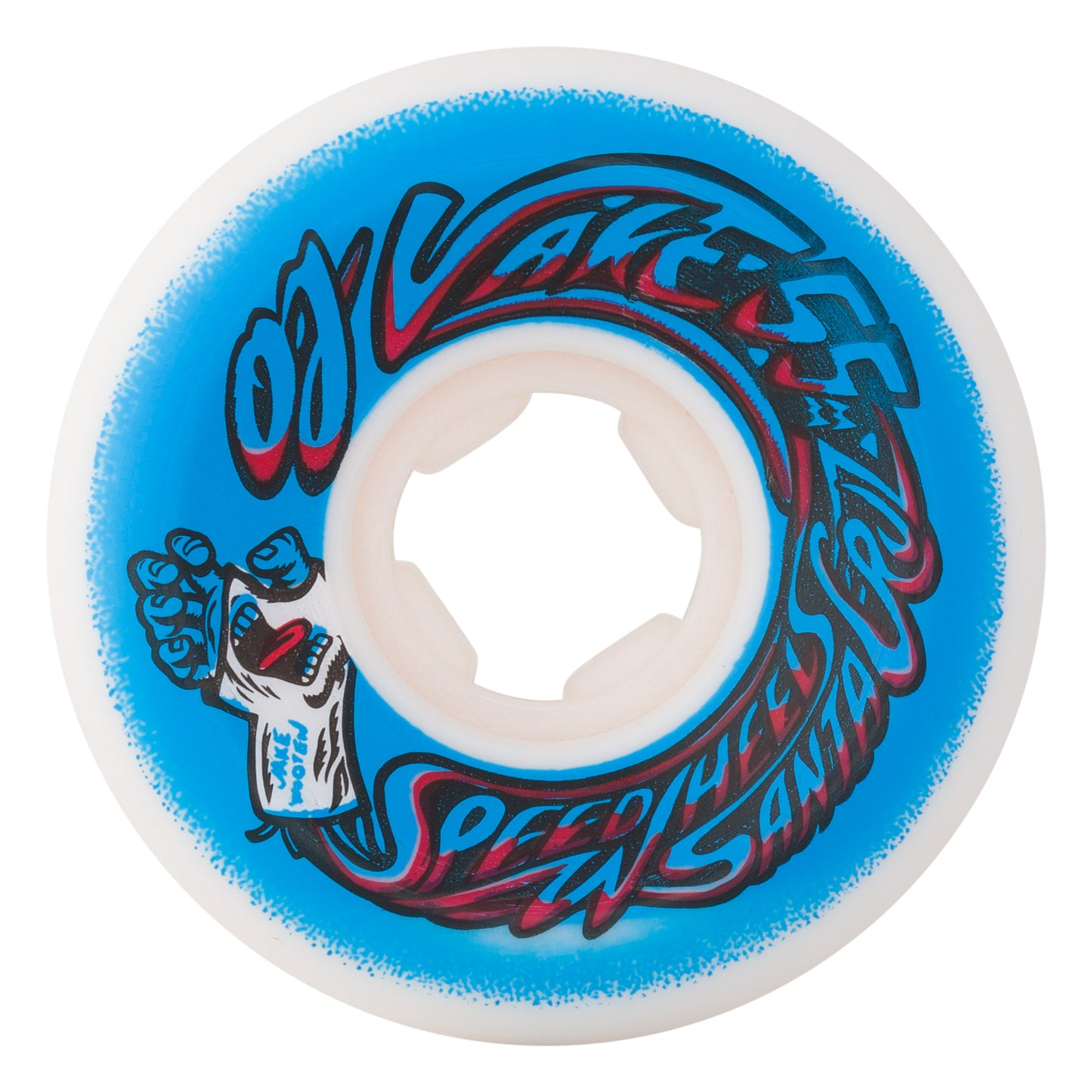 OJ Wheels - 55mm Wooten Screaming Cast Elite White Blue Hardline 101a Wheels