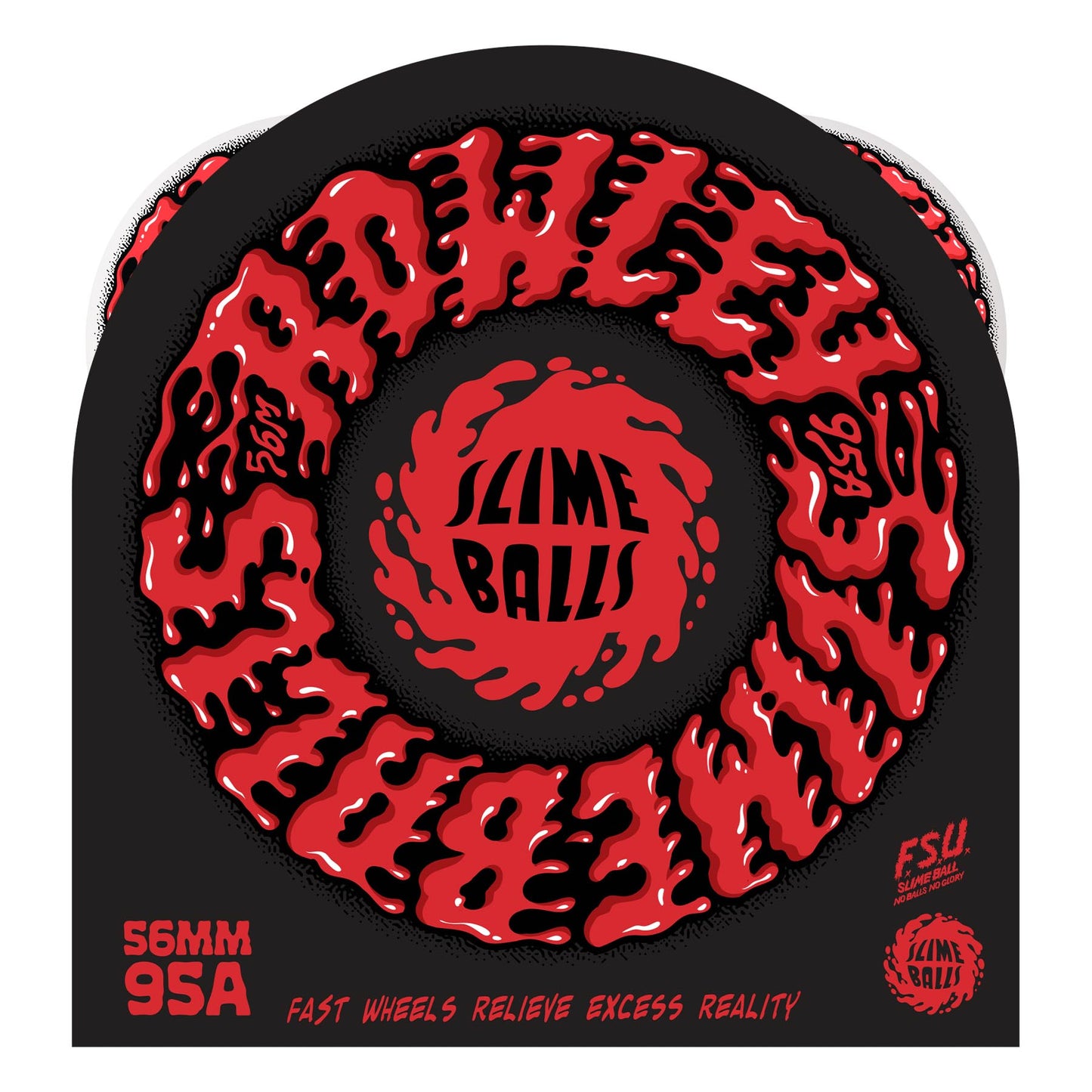 Slime Balls - 56mm - Geoff Rowley Vomit Mini White 95a Wheels