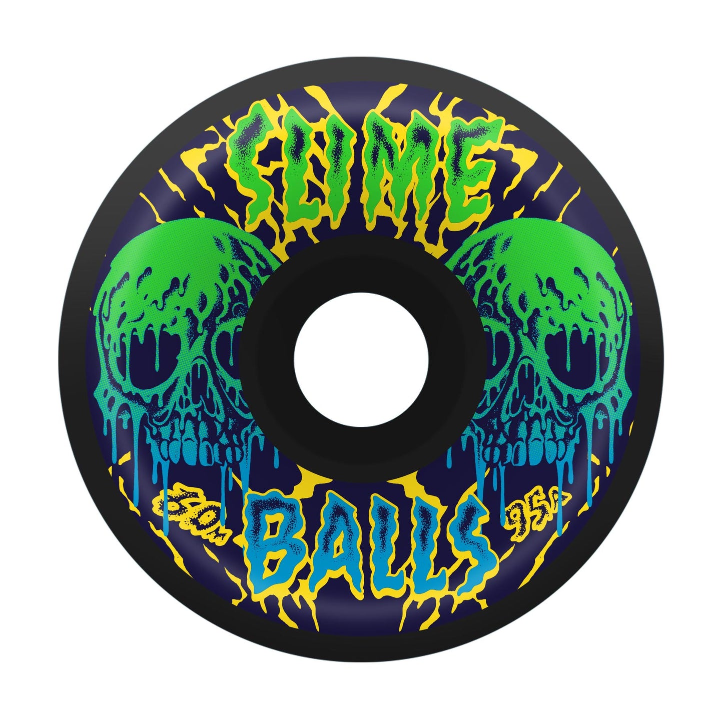 Slime Balls - 60mm Skull Vomits Black 95a Wheels