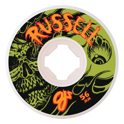 OJ Wheels - 56mm Chris Russell Optic Nightmare Elite White Hardline 99a Wheels