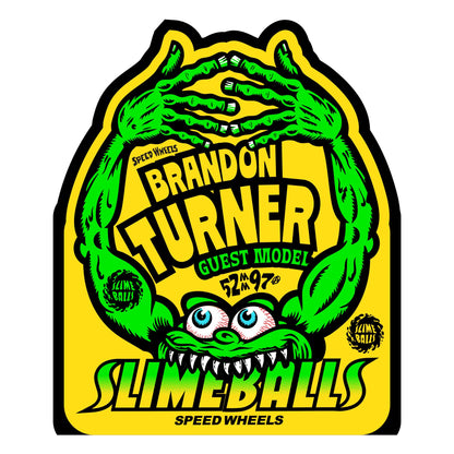 Slime Balls - 52mm Brandon Turner Guest Chubbies White 97a Wheels