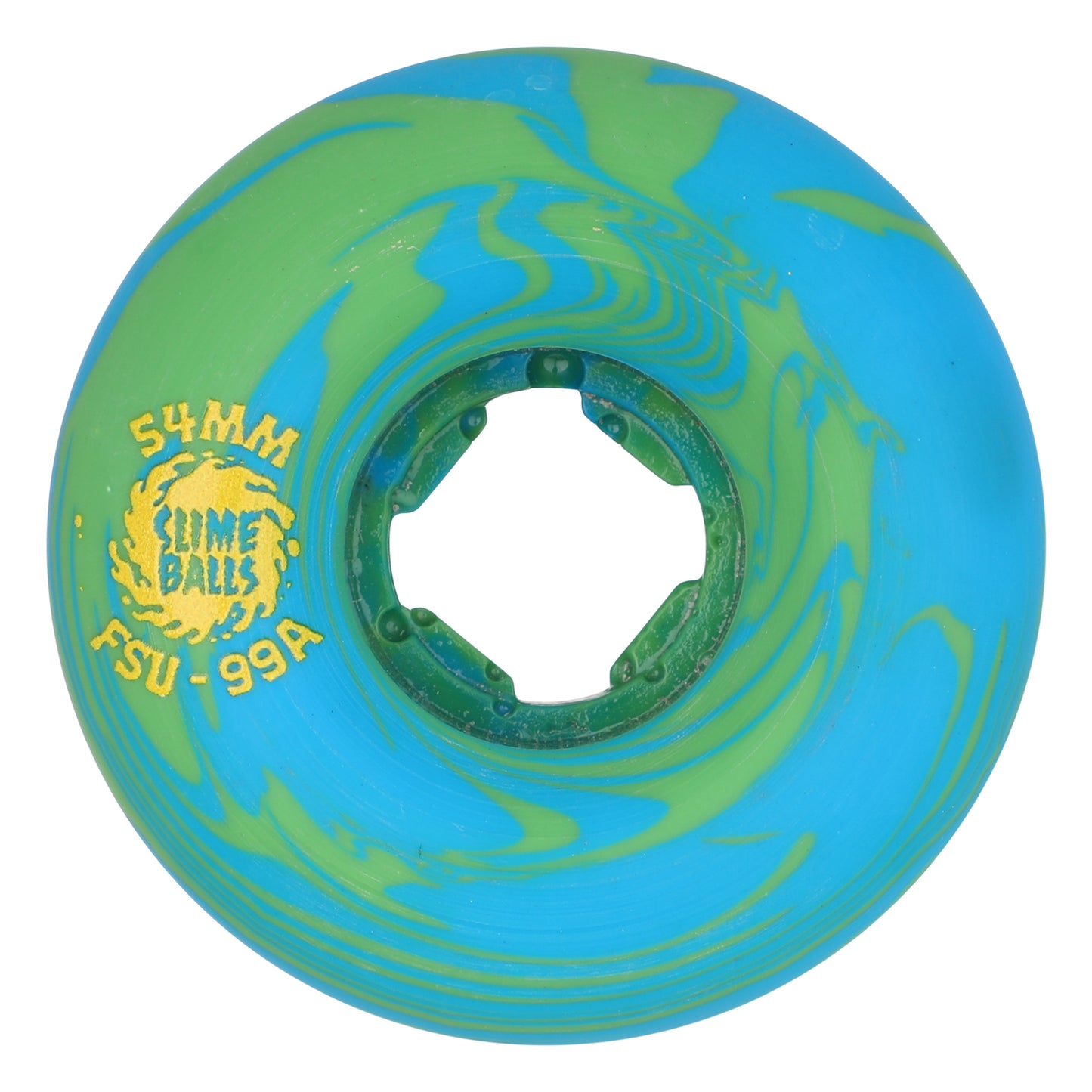 Slime Balls - 54mm Greyson Fletcher Guest Chubbies Green Blue Swirl 99a Wheels