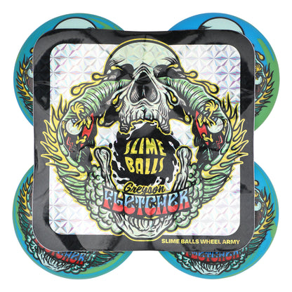 Slime Balls - 54mm Greyson Fletcher Guest Chubbies Green Blue Swirl 99a Wheels