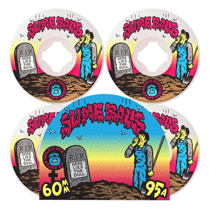 Slime Balls - 60mm Death of Dull Vomits White 95a Wheels