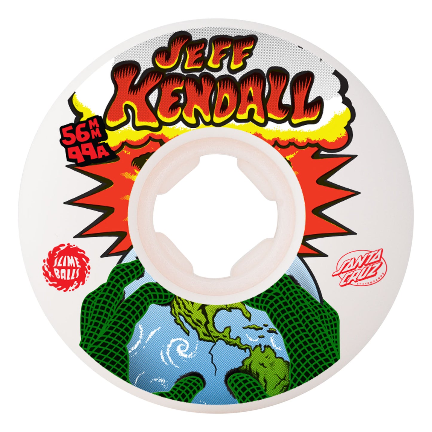 Slime Balls - 56mm Jeff Kendall End Of The World Chubbies White 99a Wheels