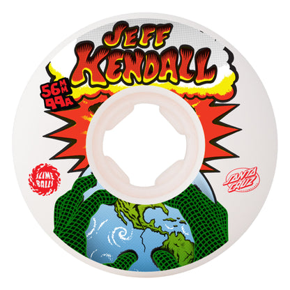 Slime Balls - 56mm Jeff Kendall End Of The World Chubbies White 99a Wheels