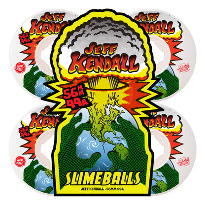 Slime Balls - 56mm Jeff Kendall End Of The World Chubbies White 99a Wheels