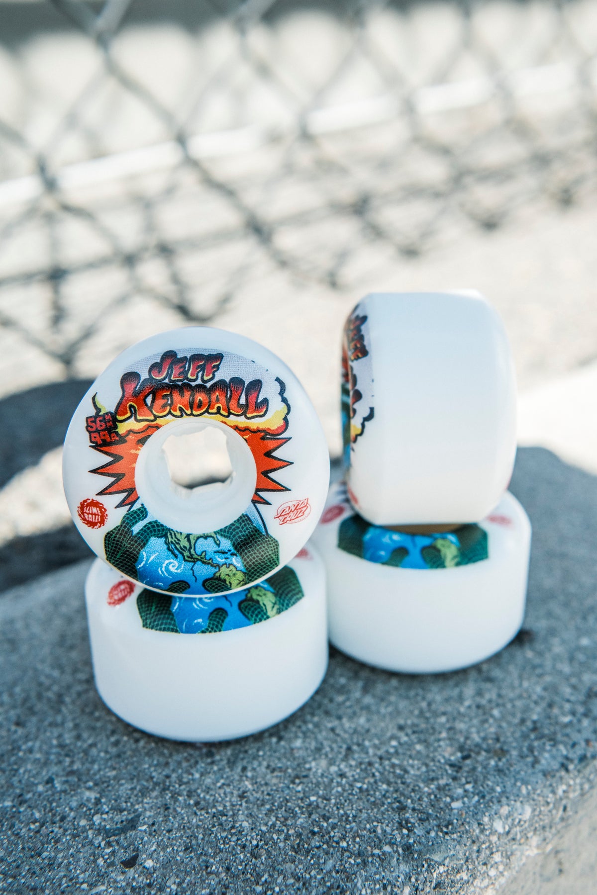 Slime Balls - 56mm Jeff Kendall End Of The World Chubbies White 99a Wheels