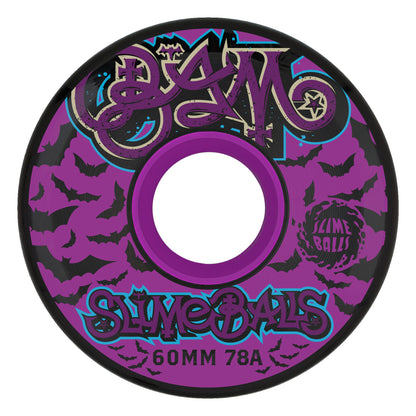 Slime Balls - 60mm Bam Margera Guest OG Slime Black 78a Wheels