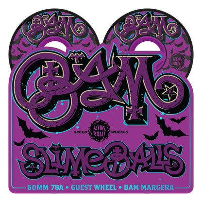 Slime Balls - 60mm Bam Margera Guest OG Slime Black 78a Wheels
