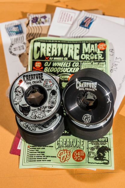 OJ Wheels - 54mm Creature Mail Order Bloodsuckers Black 97a Wheels