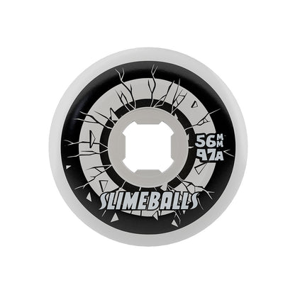 Slime Balls - 56mm Rob Roskopp Five Reissue White Full 97a Wheels