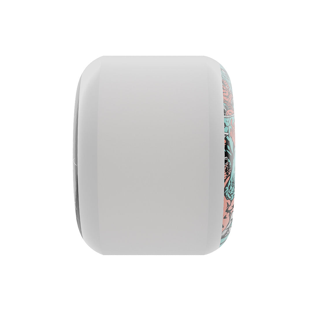 Slime Balls - 56mm Rob Roskopp Five Reissue White Full 97a Wheels