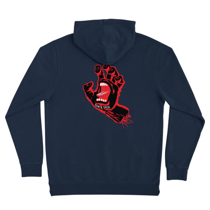Santa Cruz - Screaming Hand Hooded Sweatshirt Slate Blue