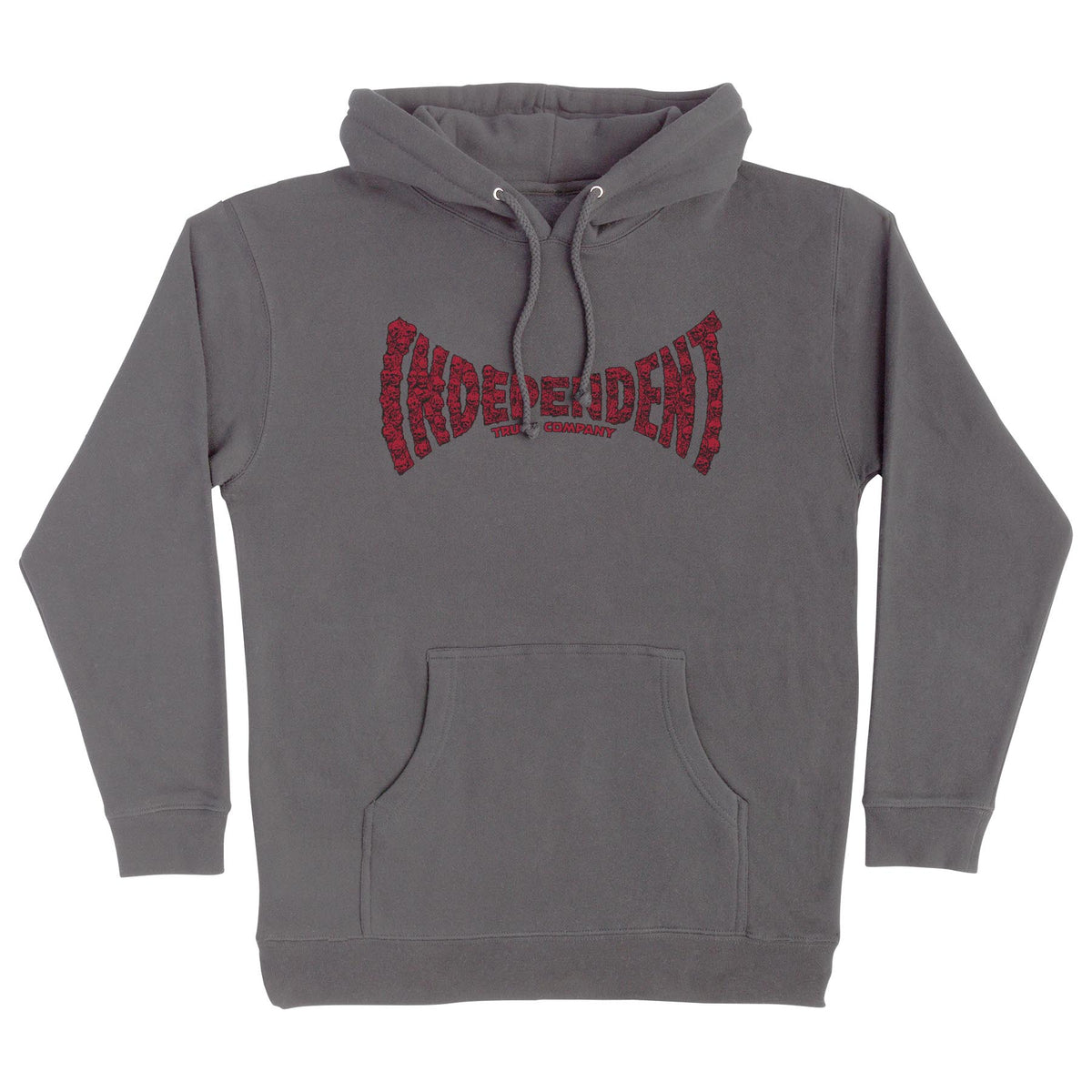 Independent - Skull Span Hooded Sweatshirt Charcoal