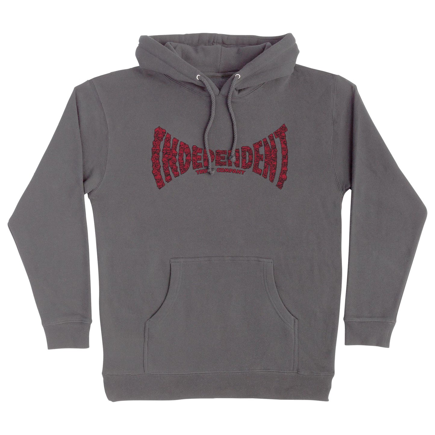 Independent - Skull Span Hooded Sweatshirt Charcoal