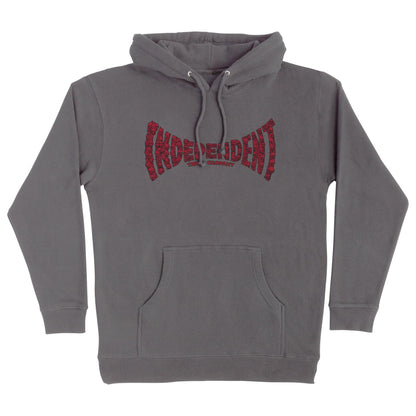 Independent - Skull Span Hooded Sweatshirt Charcoal