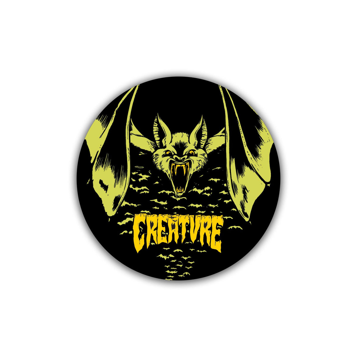 Creature - Bat Relic Vinyl Sticker Black 3.5 in x 3.5 in