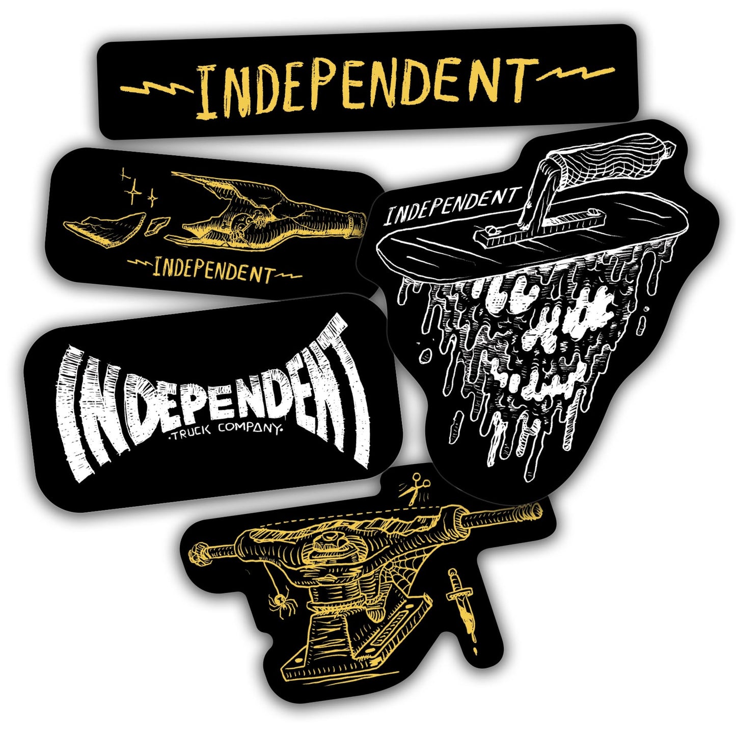 Independent - Bratrud Notebook White Vinyl Assorted Sticker