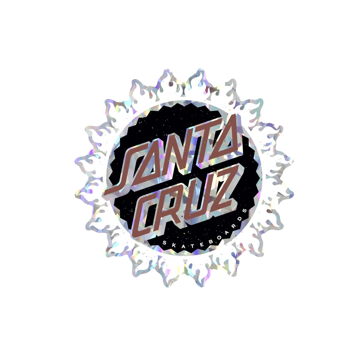 Santa Cruz - Outburst Silver Holographic Sticker