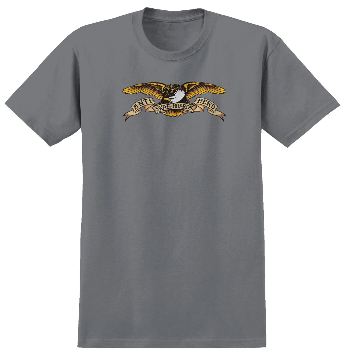 Antihero - Eagle Logo Pigment-dyed T-Shirt Granite