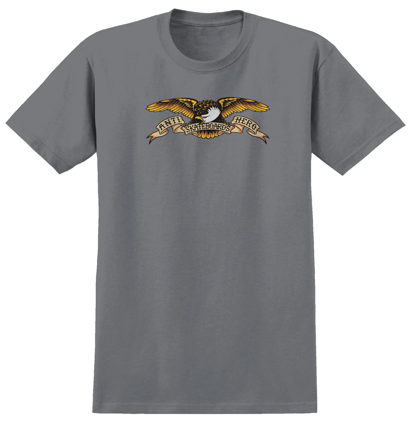 Antihero - Eagle Logo Pigment-dyed T-Shirt Granite