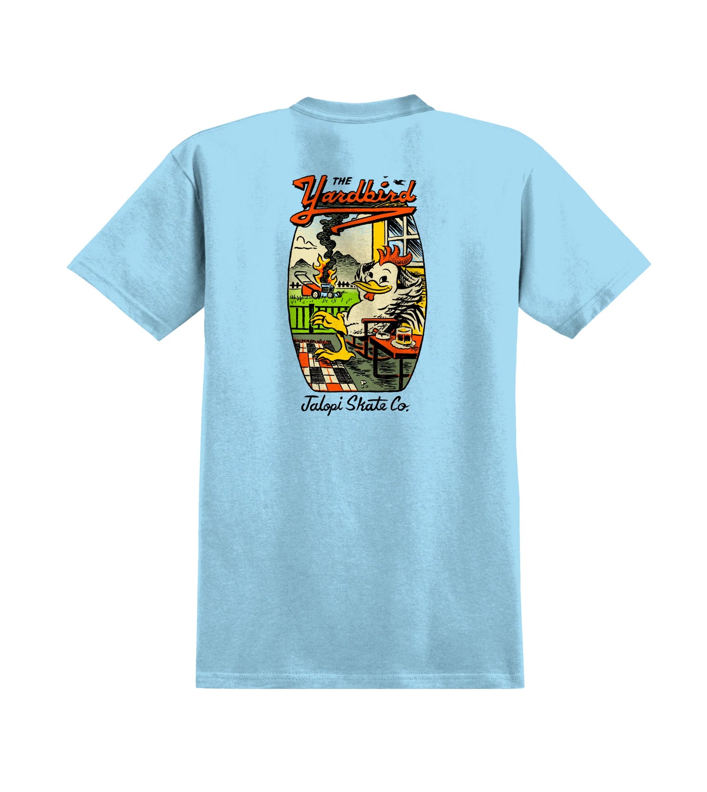 Antihero - Jalopi Yardbird T-Shirt Heather Light Blue