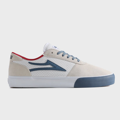 Lakai - Manchester - White Suede Navy Perf