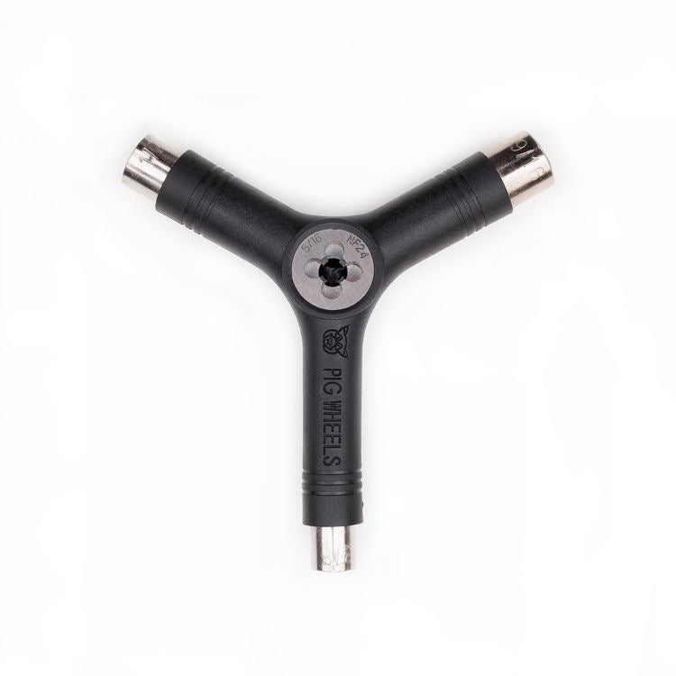 Pig Wheels - Tri-Socket Skate Tool w/Rethreader